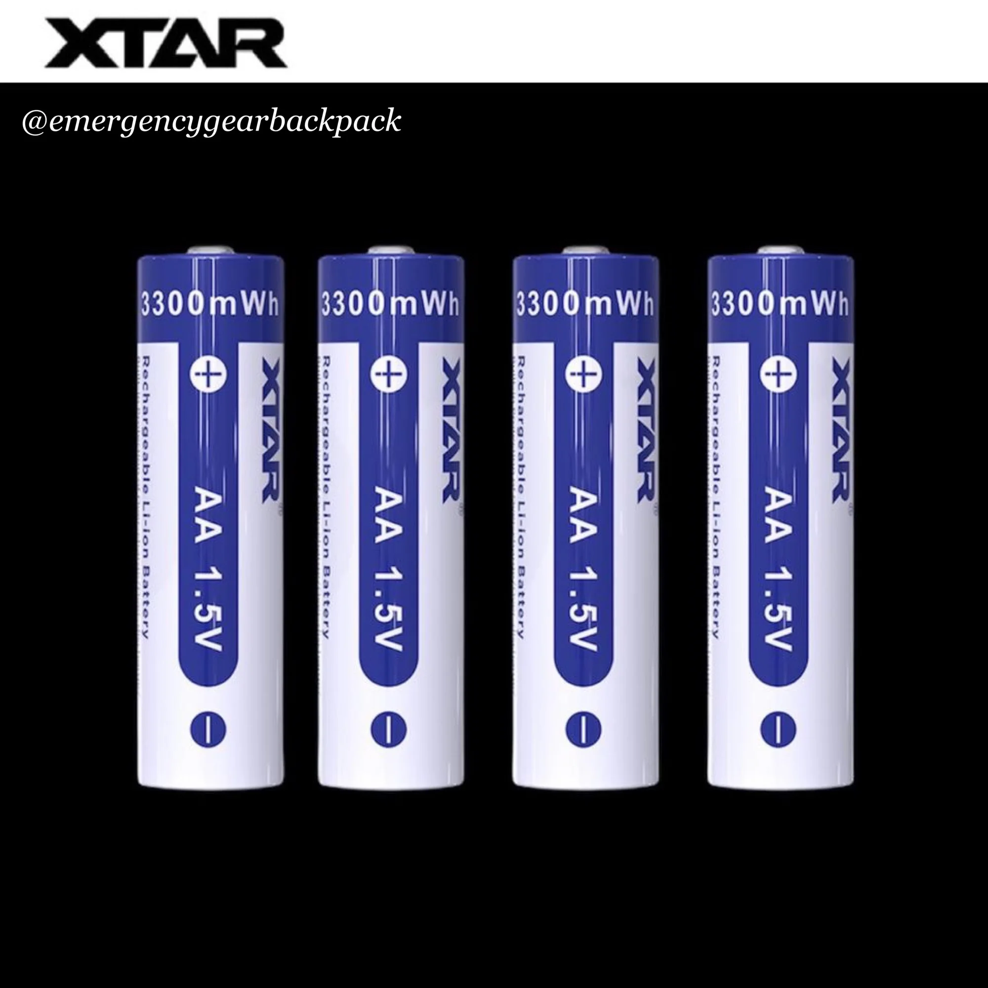 XTAR 1.5V Li-ion Battery AA 2000mAh 3300mWh