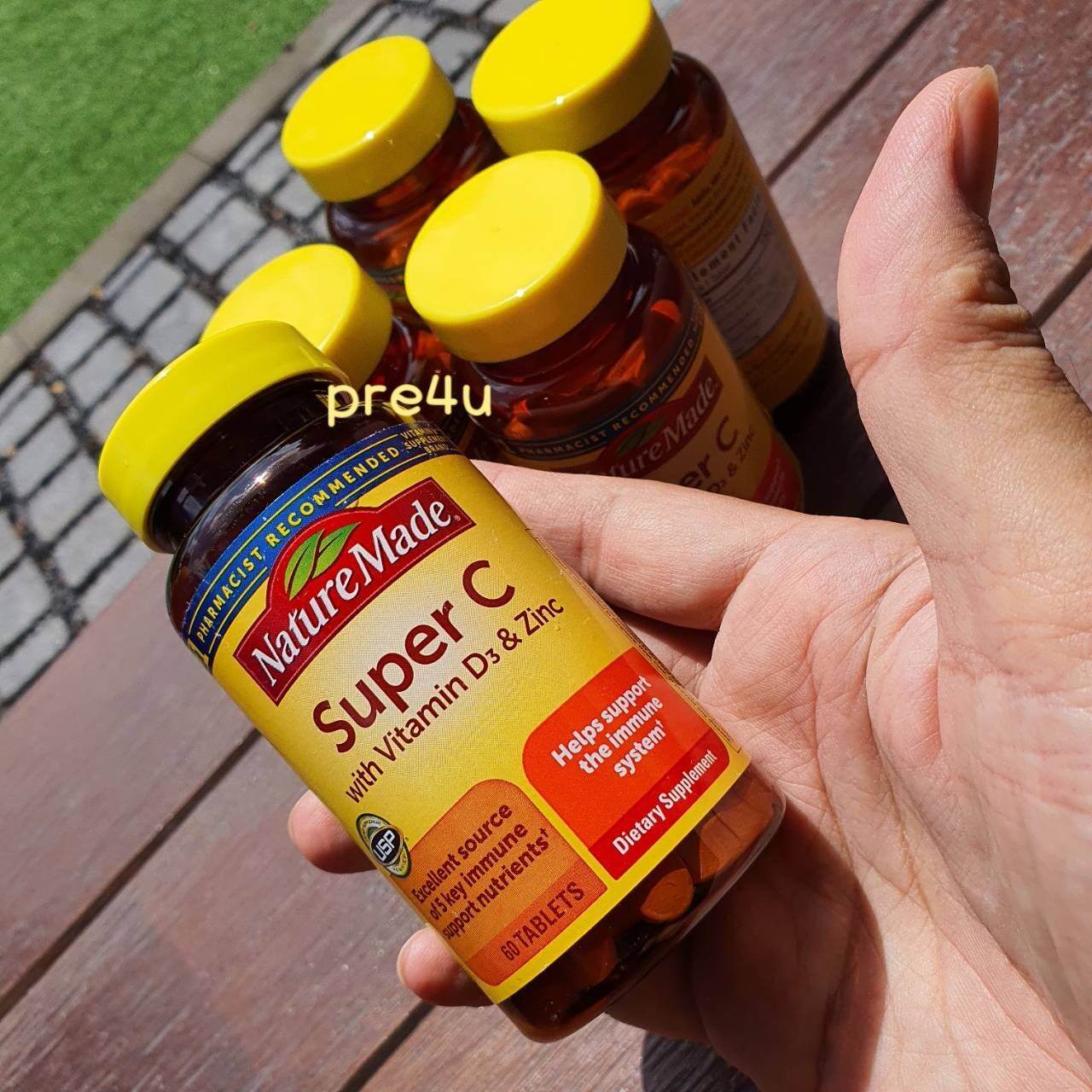 Nature Made Super C Immune Complex with Vitamin D3 & Zinc (มี 2 ขนาด