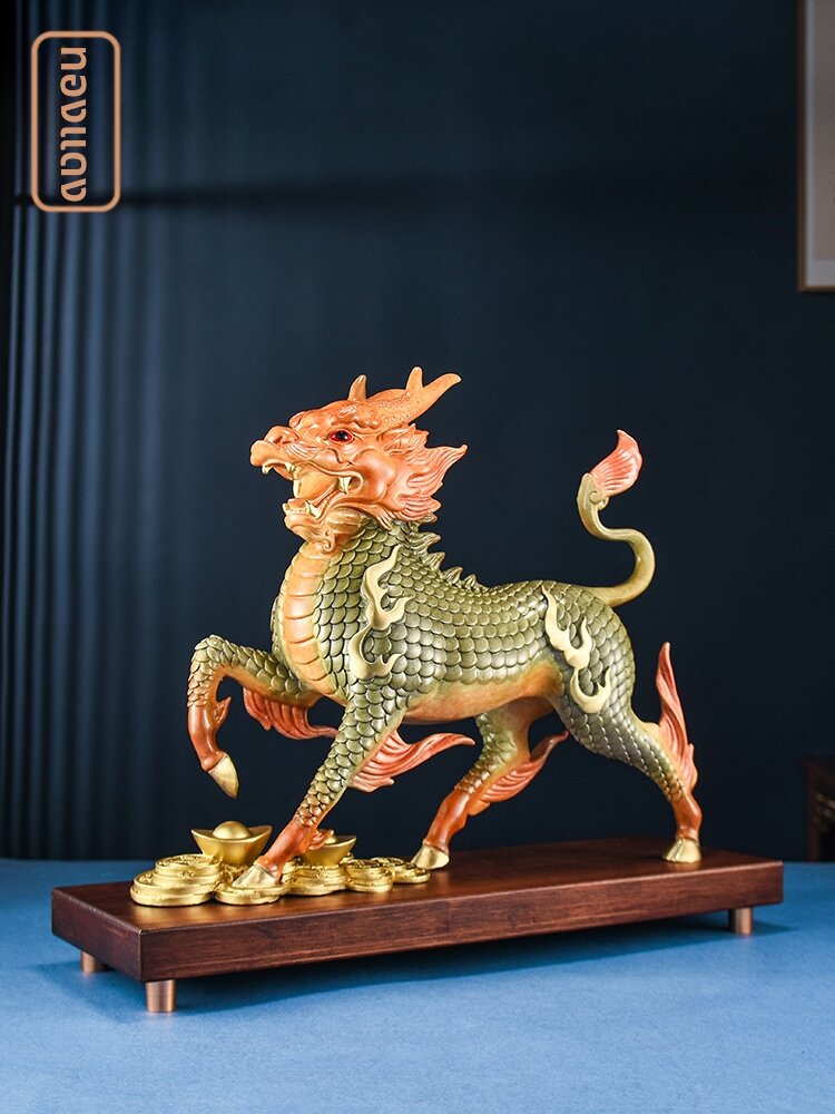 [TONGYIJIA | Fortune-Bringing Copper Qilin Pair Home Decor,TONGYIJIA | Fortune-Bringing Copper Qilin Pair Home Decor,] ราคา 33,557 บาท*ส่งฟรี