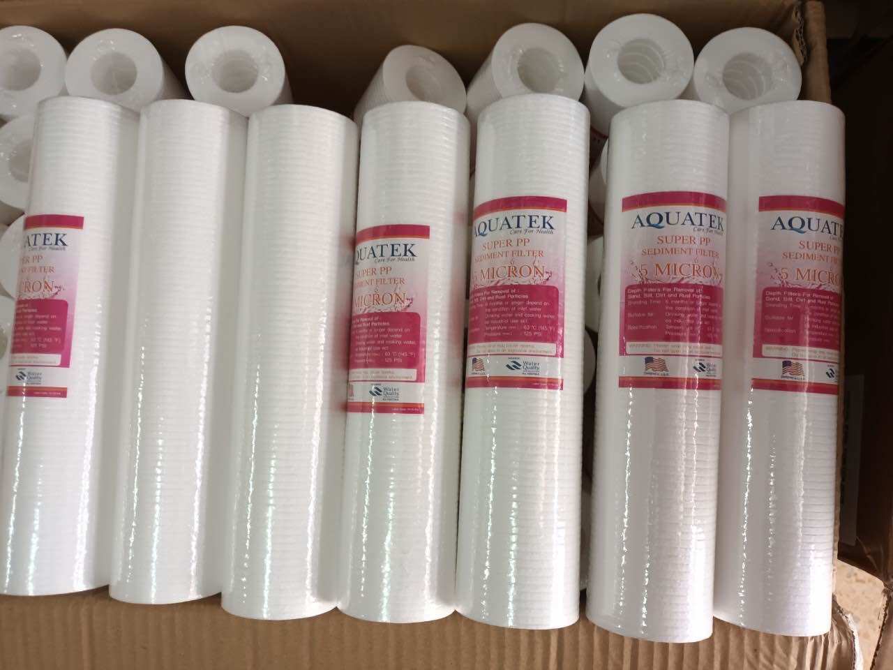 ไส้กรองน้ำ 5 ไมครอน 10 นิ้ว ยี่ห้อ AQUATEK ราคา 38 บาท*ส่งฟรี