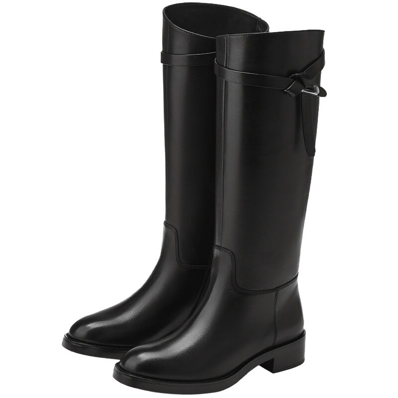 73hours | Slimming Long Boots Marauder Knight Boots ราคา 11,224 บาท*ส่งฟรี