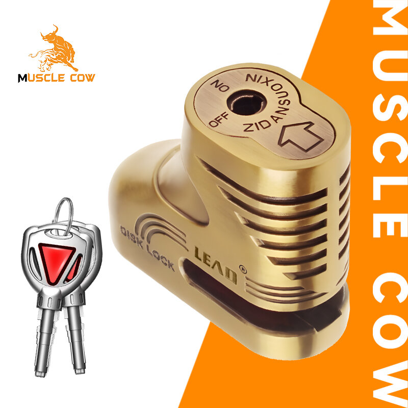 MUSCLE COW Lock Disc กุญแจล็อคดิสเบรค มอเตอร์ไซค์ ล็อคมอเตอร์ไซค์ ล็อคดิส มอเตอร์ไซด์ บ้านและบิ๊กไบค์ ทุกรุ่น Honda Yamaha Kawasaki ราคา 216 บาท*ส่งฟรี