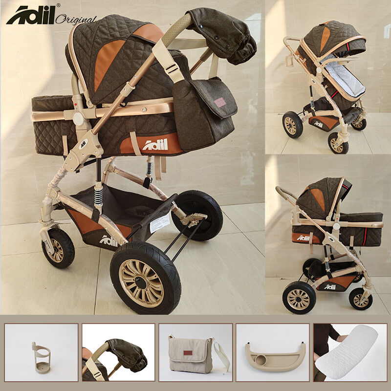 WEIJIA | 4-in-1 Reversible Safety Stroller