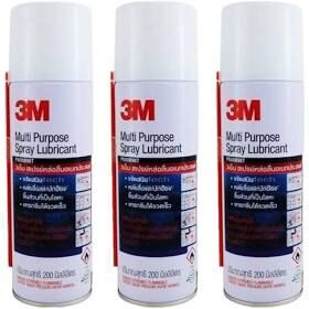 3M ผลิตภัณฑ์สเปรย์หล่อลื่นอเนกประสงค์ Multi-Purpose Lubricant Spray ปริมาตรสุทธิ 200 มิลลิลิตร บรรจุ 3 กระป๋อง