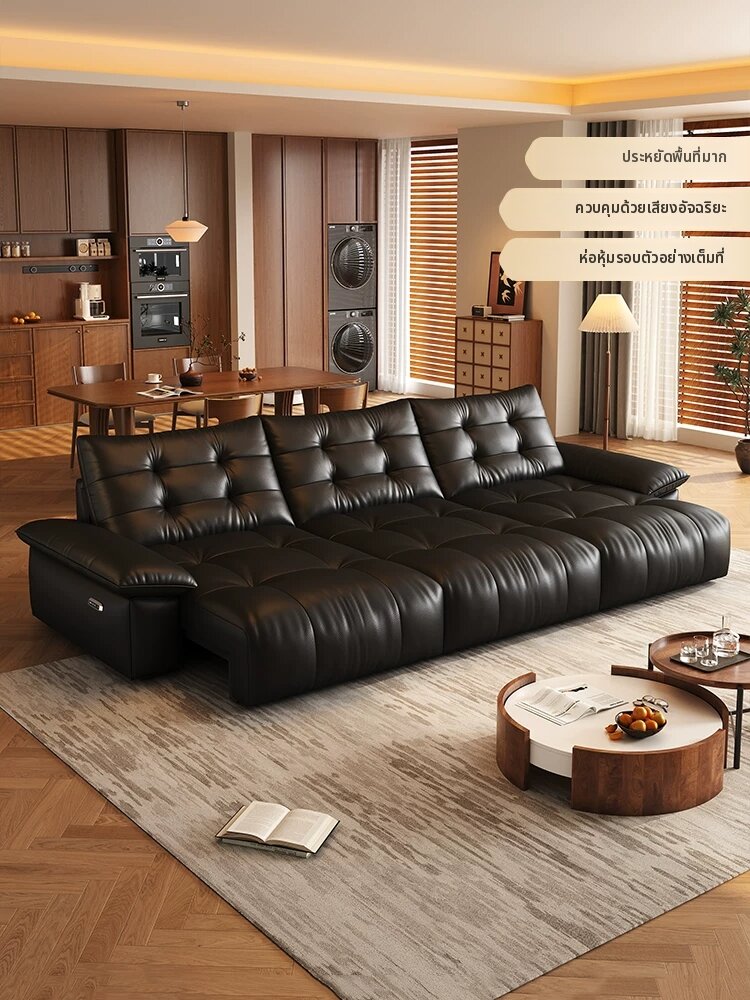 รูปสินค้า HONGSHENG | Zero Wall Electric Function Sofa Top Grain Leather
