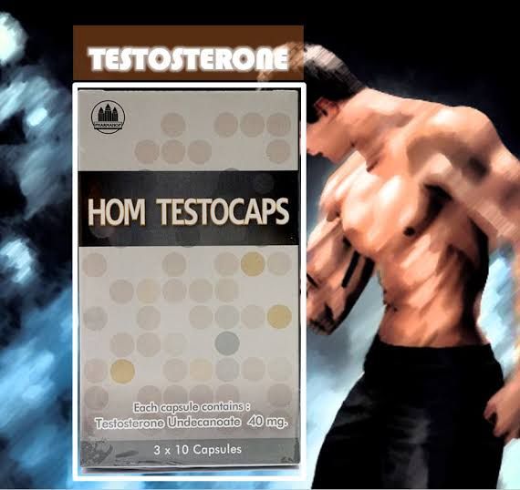 HOM TESTOCAPS testosterone ฮอม เทสโทแคป กล่อง30แคปซูล