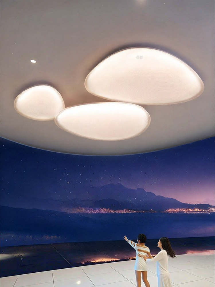 HUIPU ZHAOMING | Modern Simple and Grand Cream Style Home Full Spectrum Eye-Protecting Ceiling Light ราคา 14,573 บาท*ส่งฟรี