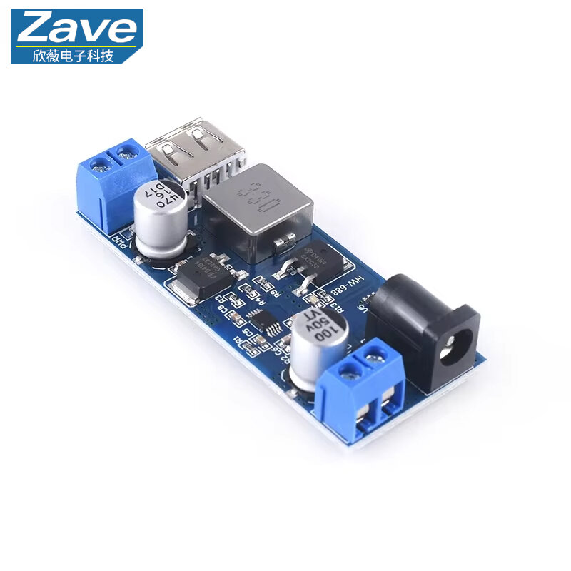 DC-DC 24V/12V to 5V 5A DC power supply step-down module power converter with USB charging ราคา 304 บาท*ส่งฟรี