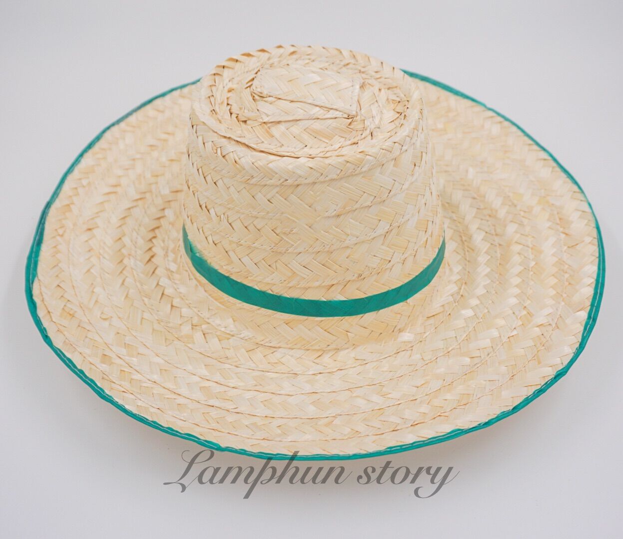 หมวกงานบวช หมวกชาวนา หมวกสาน หมวกหลังเต่า 4 นิ้ว (ขาว) | Lazada.co.th