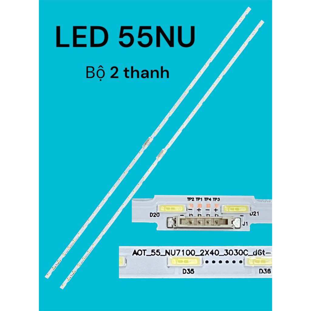 LED Backlight Strip Replacement Kit For Samsung UN55NU7100, UN55NU6900, UN55NU7300 Series TVs