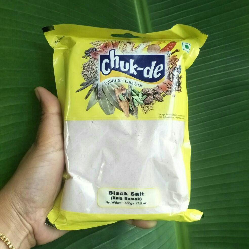 Indian Black salt kala namuk เกลือดำ 500g. chuk de