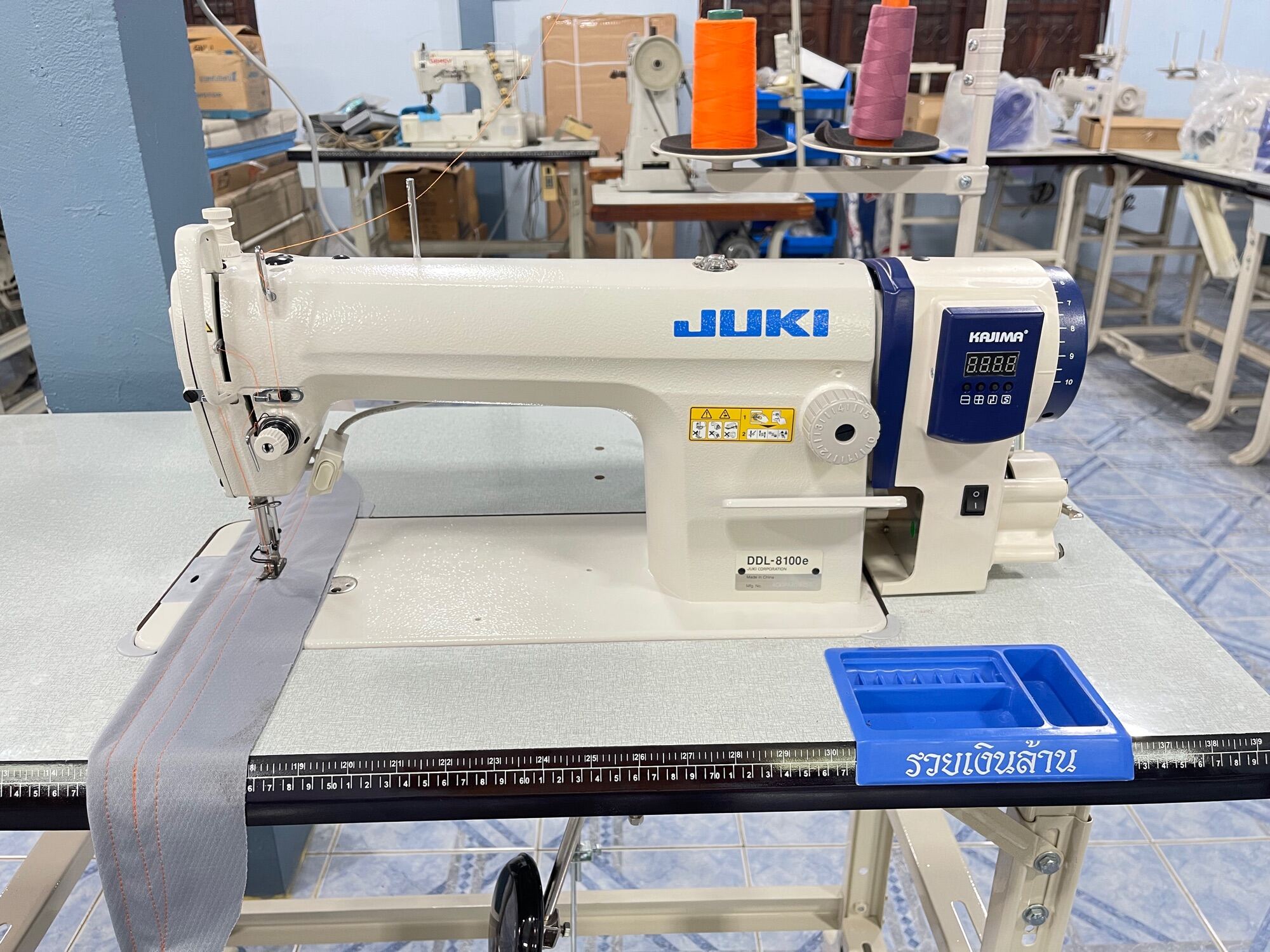📌จักรเย็บ JUKI (จูกิ) DDL8100e ติดตั้งมอเตอร์ไดร์เร็ท (ใหม่แกะกล่องครบ