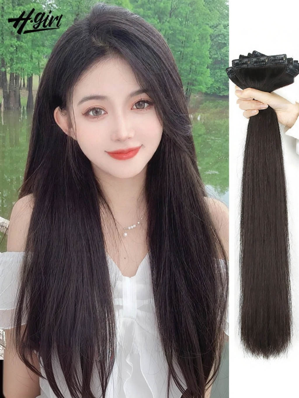 H.GIRL | Volume-Enhancing Natural-Looking Hair Extension Three-Piece Set ราคา 4,630 บาท*ส่งฟรี