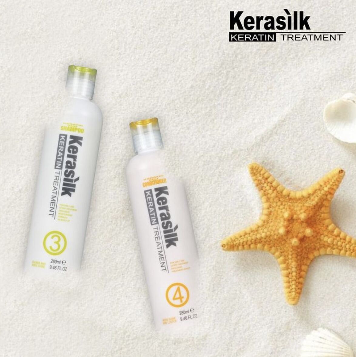 Kerasilk Keratin Daily Shampoo(3)&Conditioner(4) 280ML ของแท้💯% เคราติน ...