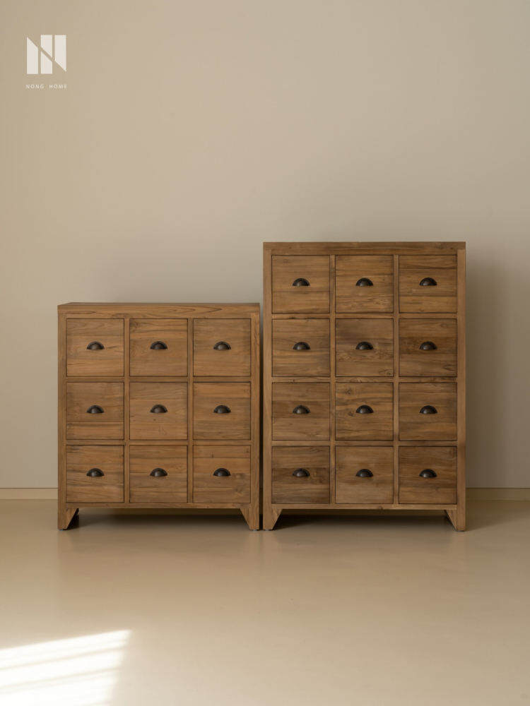 Retro Teak Wood Japanese Style Cabinet - รูปที่ 1