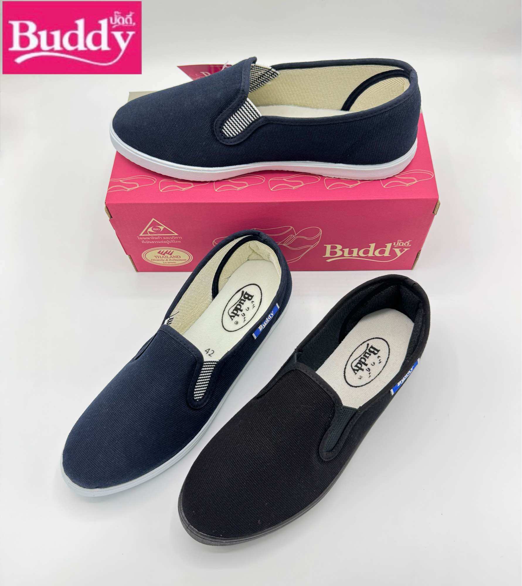 Buddy Model 113 Sneakers for Women, Size 39-43 - ยี่ห้อ Buddy ราคา 229 บาท*ส่งฟรี