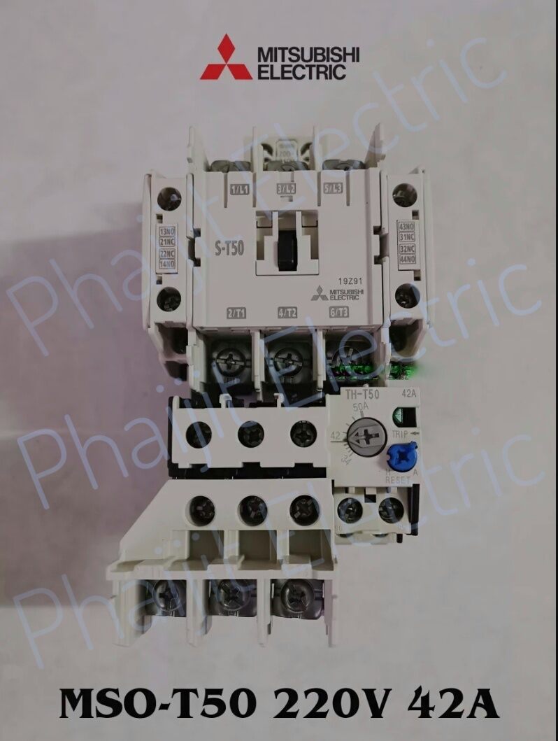 Mitsubishi MSO-T50KP ยี่ห้อ AC220-240V/AC380-440V Mitsubishi (รับประกันสินค้า 1ปี) คอยน์ 220V และ 380VAC Magnetic ชุดแมกเนติก ราคา 4,048 บาท*ส่งฟรี