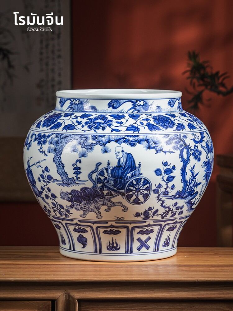 [ROYAL CHINA | Hand-painted Yuan Qinghua Guiguzi Down The Mountain Vase,ROYAL CHINA | Hand-painted Yuan Qinghua Guiguzi Down The Mountain Vase,] ราคา 140,470 บาท*ส่งฟรี