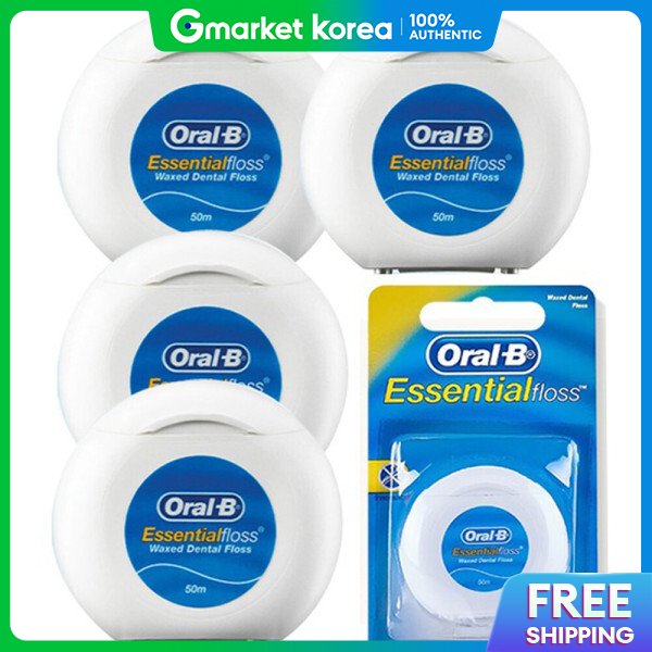 Oral-B | Oral-B Waxed Dental Floss 50m X 5 Pieces, Interdental Brush, Interdental Floss, Oral Hygiene ราคา 388 บาท*ส่งฟรี