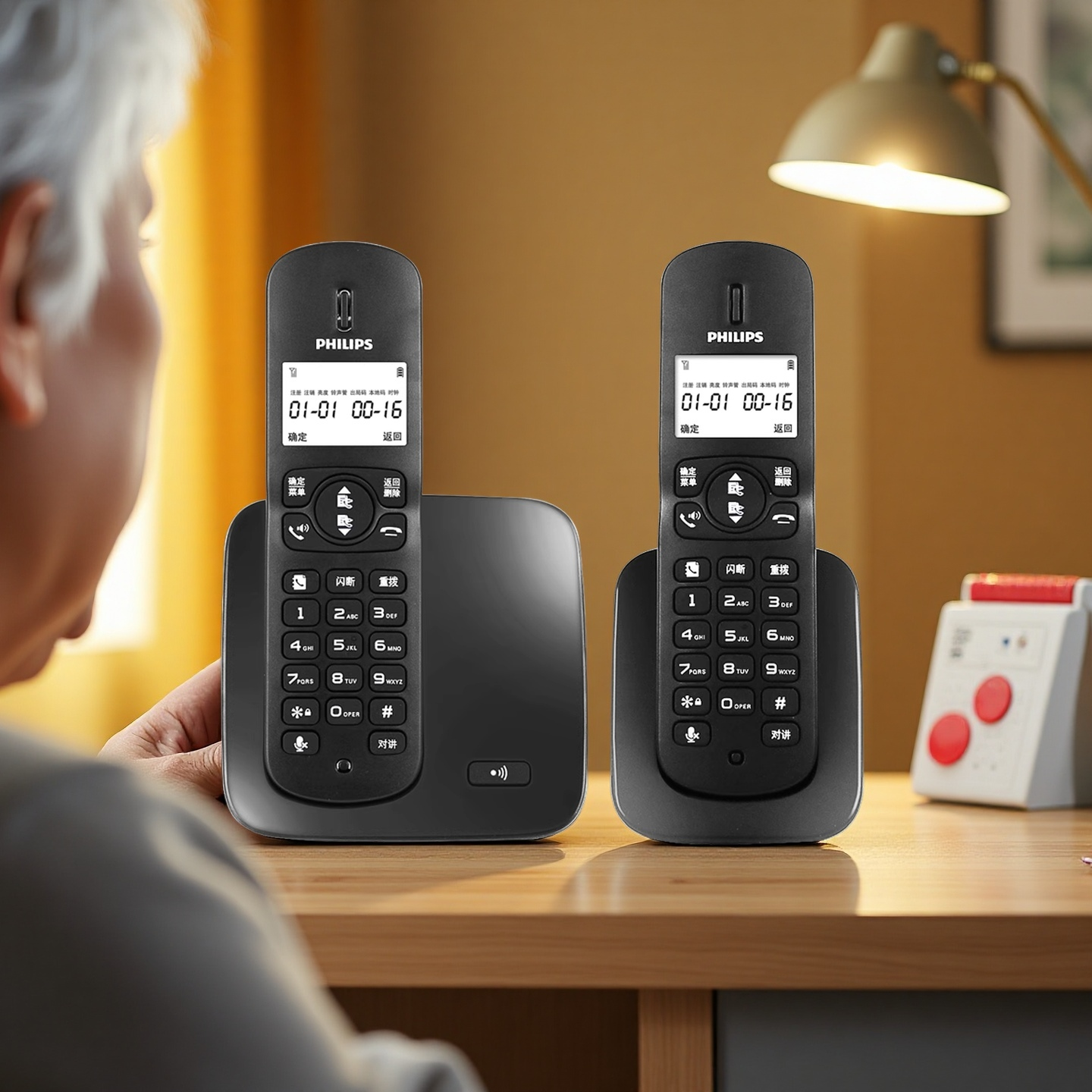 Philips | Wireless DECT Phone for Home and Office ราคา 830 บาท*ส่งฟรี