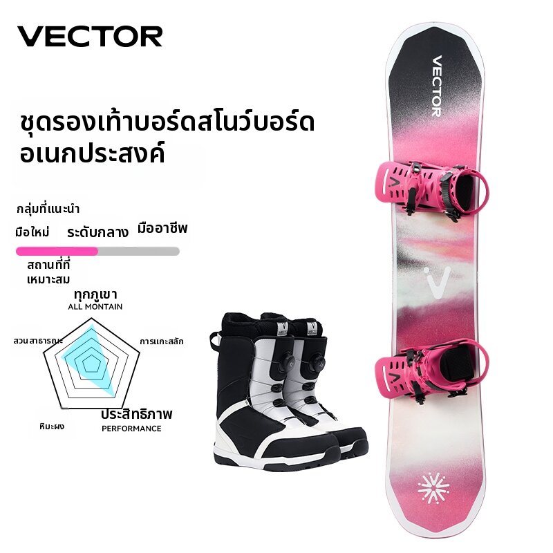 VECTOR | Freestyle All-Terrain Snowboard with Boots ราคา 23,798 บาท*ส่งฟรี