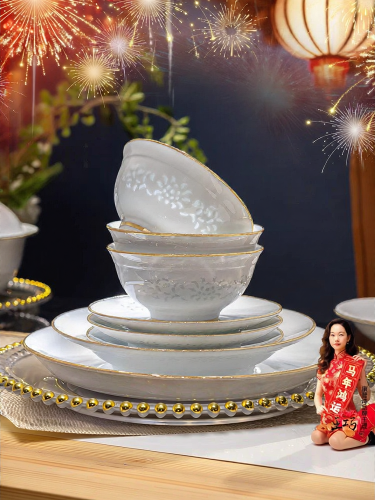 [COMEPUSSI | High-Temperature Underglaze Porcelain Dinnerware Set,COMEPUSSI | High-Temperature Underglaze Porcelain Dinnerware Set,] - ยี่ห้อ COMEPUSSI ราคา 11,047 บาท*ส่งฟรี