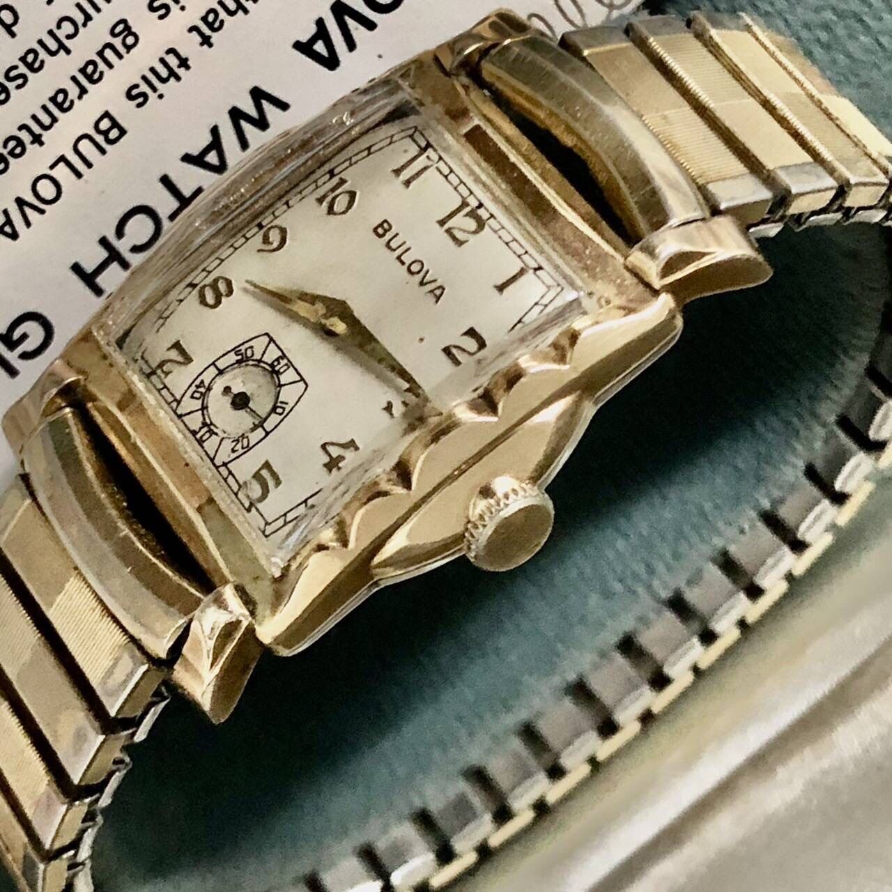 นาฬิกา Vintage Bulova Watch Swiss made1930’s ตัวเรือนทองหนาๆ 10k,rgp