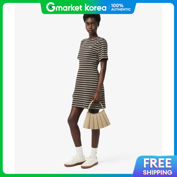 Lacoste | Mini Dress, Summer Dress, Ef0263 56G4Bv, Women's Multi-Stripe T-Shirt Dress ราคา 6,514 บาท*ส่งฟรี