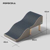 Popocola | บันไดพับสำหรับสัตว์เลี้ยง บันไดสัตว์เลี้ยงพับได้ สำหรับสุนัขและแมว ใช้ได้กับเตียง โซฟา ทางลาดสัตว์เลี้ยง บันไดสัตว์เลี้ยงขนาดเล็ก ป้องกันการลื่น วัสดุทนทาน ใช้ได้สองแบบ บันไดพับสำหรับสัตว์เลี้ยง