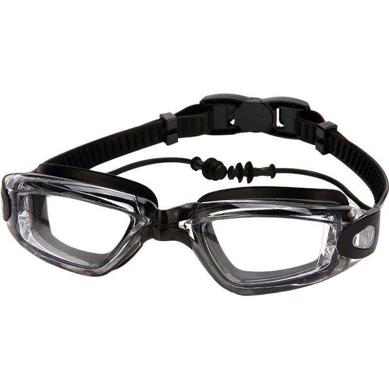 YUKE | HD Myopia Swim Goggles – Anti-Fog Waterproof Electroplated w/ Earplugs (Unisex)