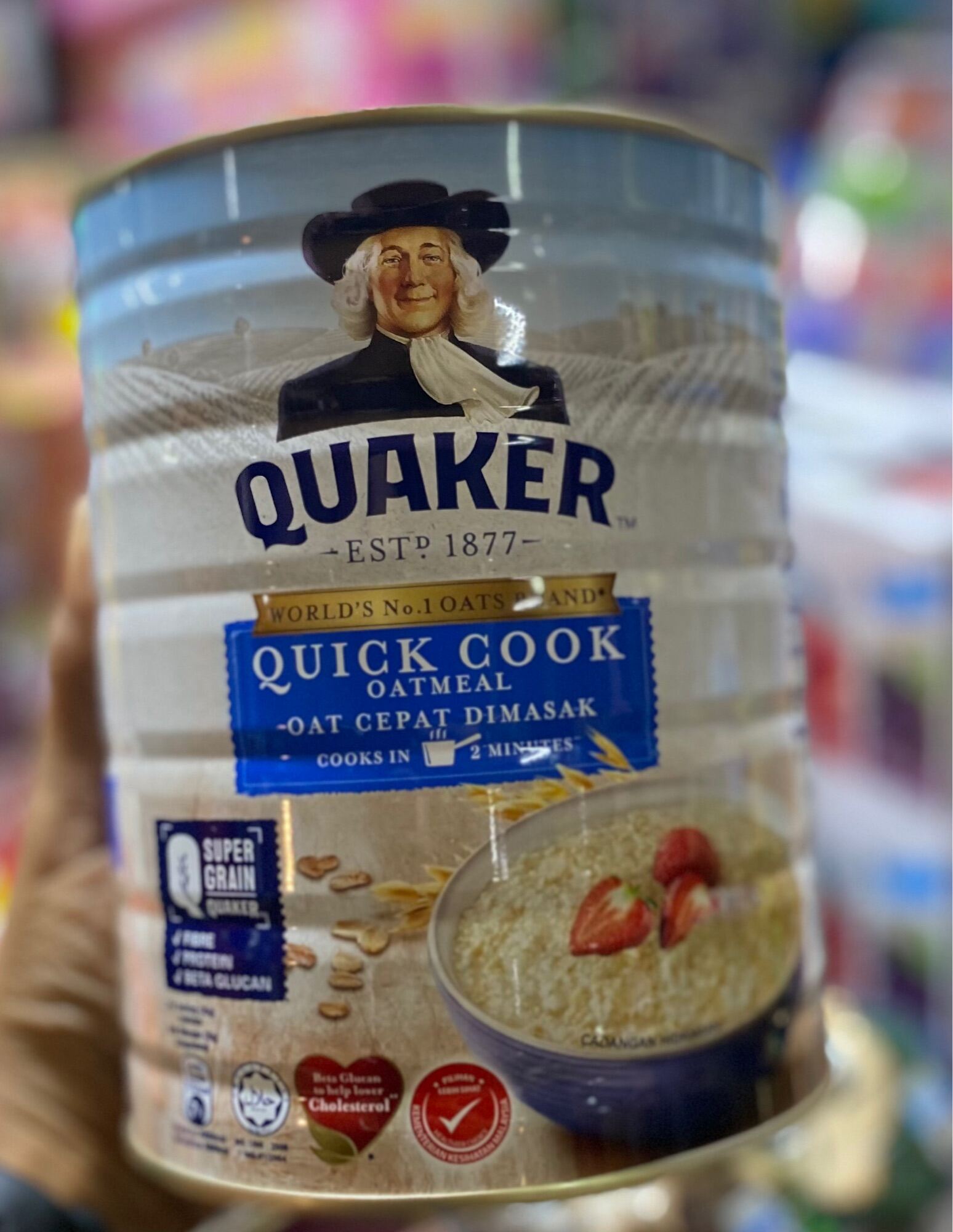 QUAKER COOK OATMEALแบบต้มสุก 800กรัม