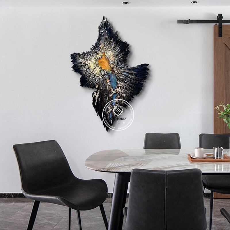YUSAN | Hand-painted 3D Sculptural Wall Art for Living Room and Dining Room ราคา 7,180 บาท*ส่งฟรี