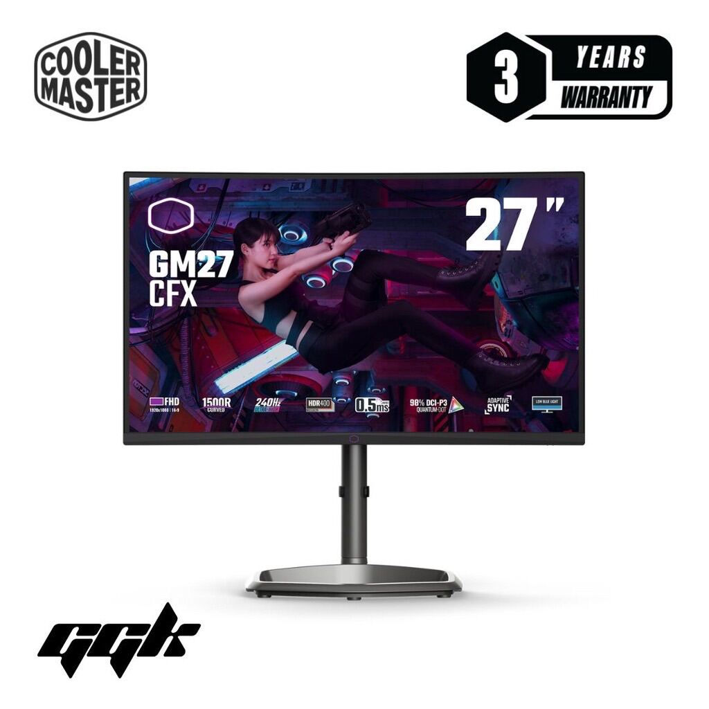 [ประกัน 3 ปี] MONITOR (จอมอนิเตอร์ 27 นิ้ว 240 Hz) COOLER MASTER GM27 ...