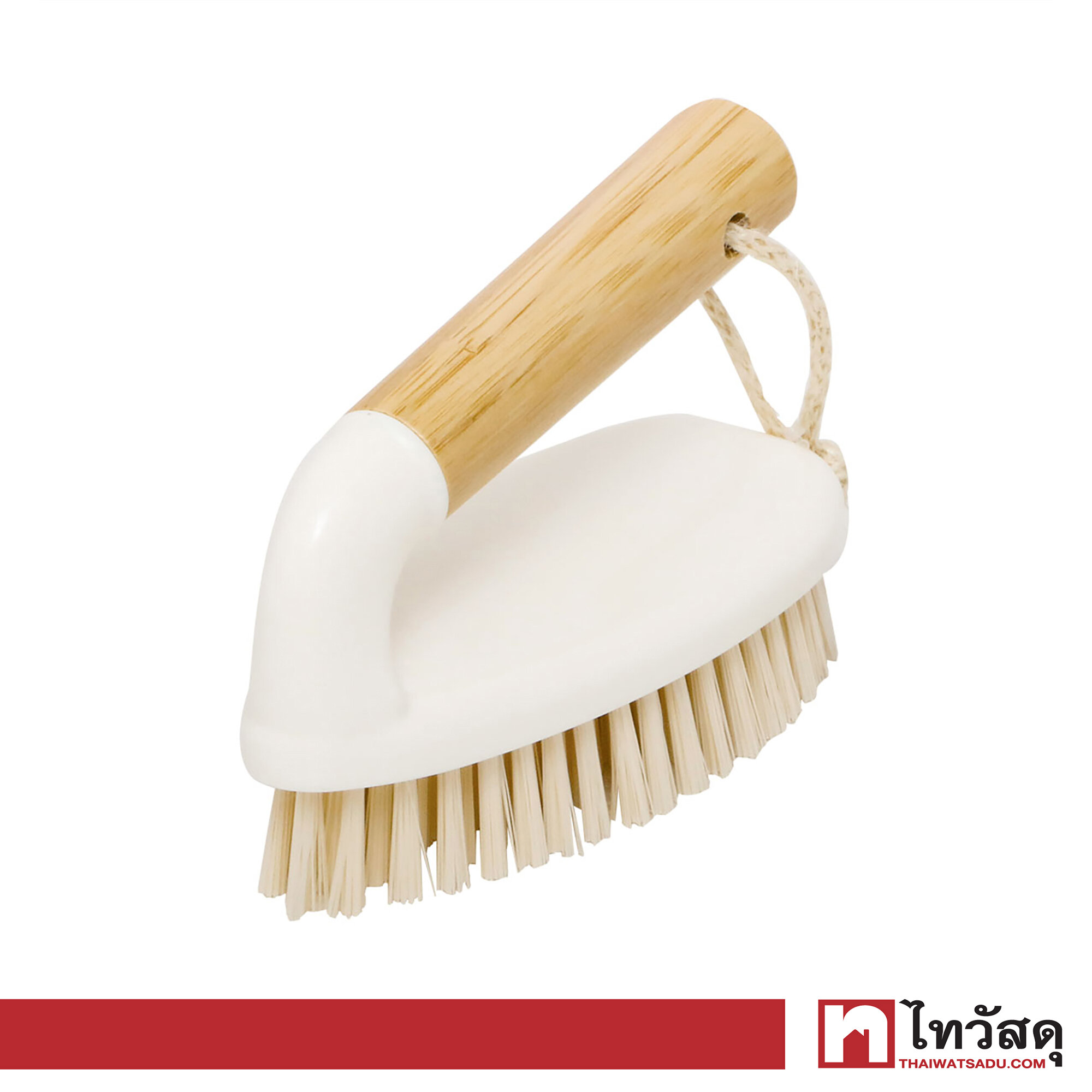 แปรงทำความสะอาดพื้นด้ามมือจับ ทรงเตารีด KASSA HOME รุ่น CLS114579 สีขาว - เบจ ราคา 73 บาท*ส่งฟรี