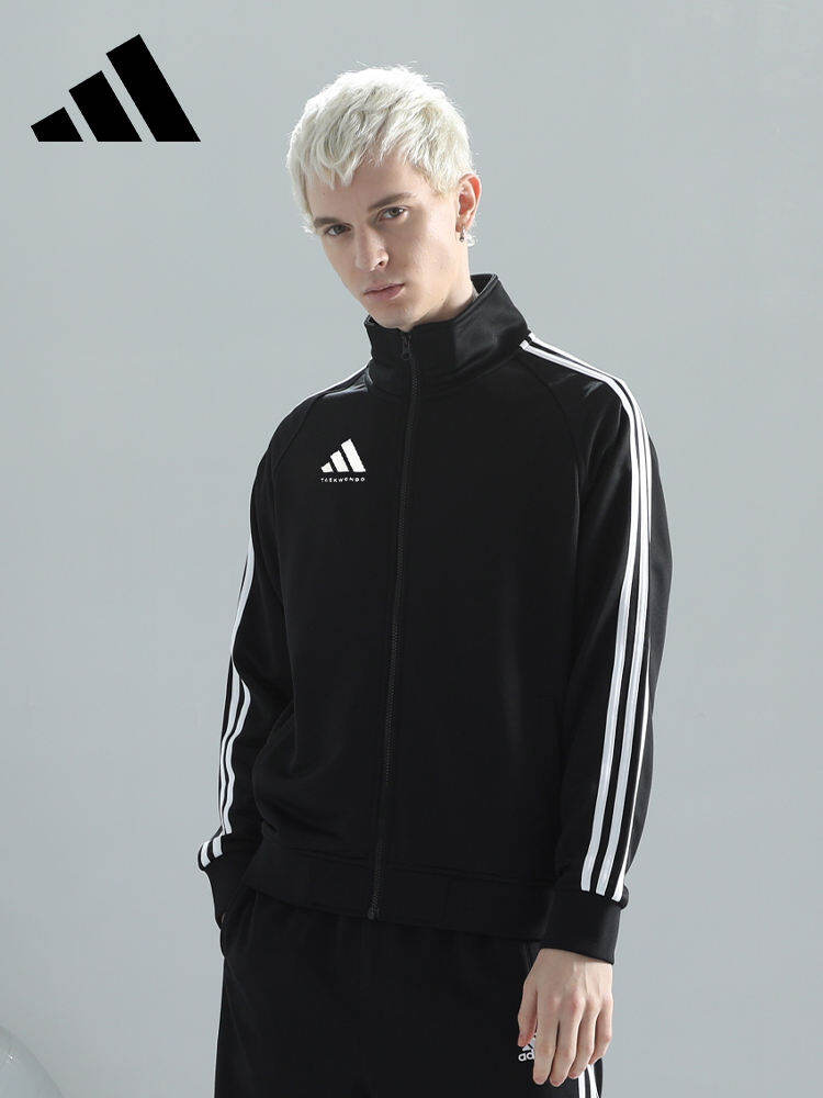 adidas | Sport Stripe Casual Stand Collar Jacket