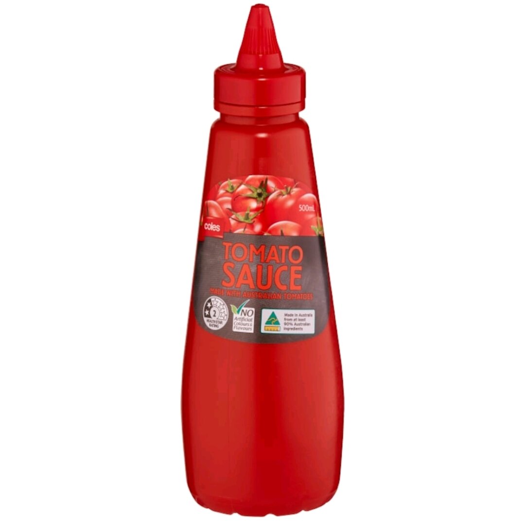 โคลส์ ซอสมะเขือเทศ Coles Tamato Sauce 500ml Lazada.co.th
