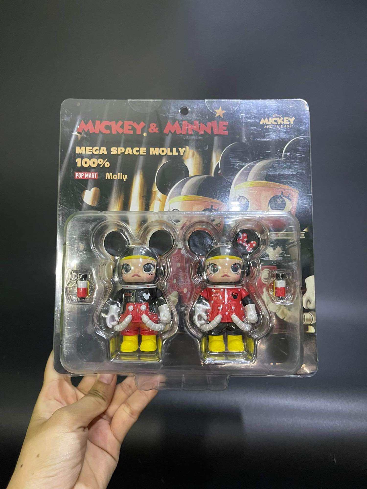 Space molly mickey minnie 100% ของแท้จาก Popmart (art toy