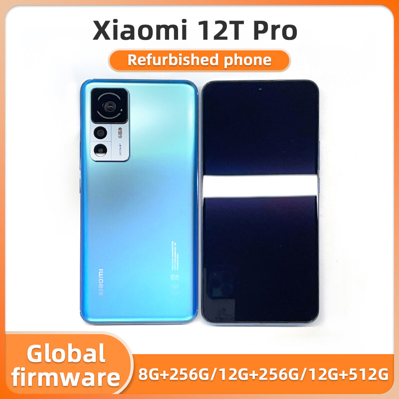 [สินค้ามือสอง] โทรศัพท์ Xiaomi 12T Pro Global Rom Snapdragon 8+ Battery 5000Mah 12GB+256GB/512GB 8GB+256GB ราคา 6,163 บาท*ส่งฟรี