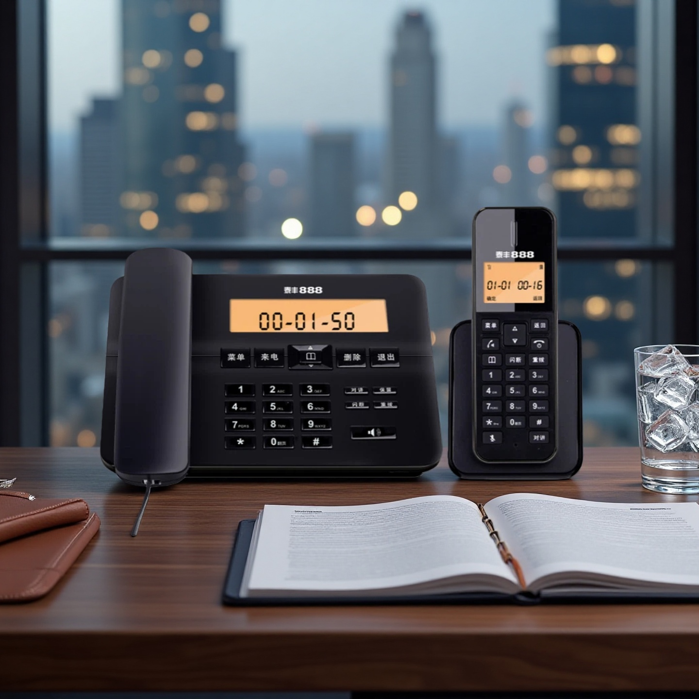 TAIFENG888 | Office & Home Chinese Display Long Distance Cordless Telephone ราคา 1,003 บาท*ส่งฟรี