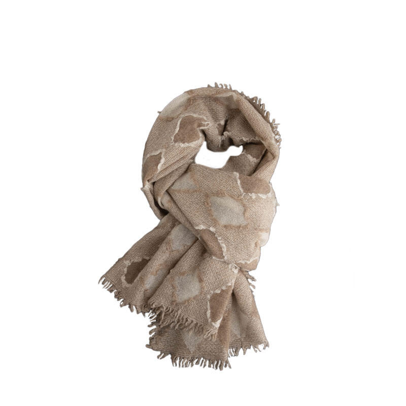 YINGMEI | Warm Retro Patterned Pure Cashmere Scarf ราคา 3,214 บาท*ส่งฟรี