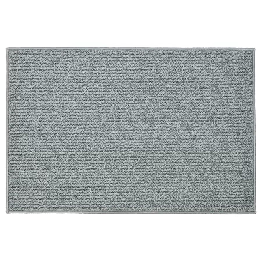 พรมเช็ดเท้า อิเกีย สีเทา กันลื่น ขนาด 40*60 ซม. Fintsen bath mat ikea