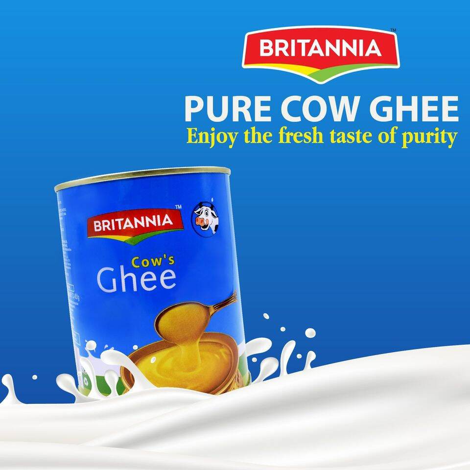 Britannia Cow's Ghee
เนยกี จากนมโค 100% 
กลิ่นหอม สุดละมุน ทำเมนูอะไรก็อร่อย 500 ml.