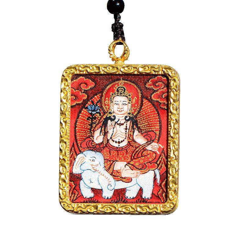 CHUANGLONG | Hand-Painted Small Thangka Pendant Manjushri Bodhisattva Necklace ราคา 3,826 บาท*ส่งฟรี