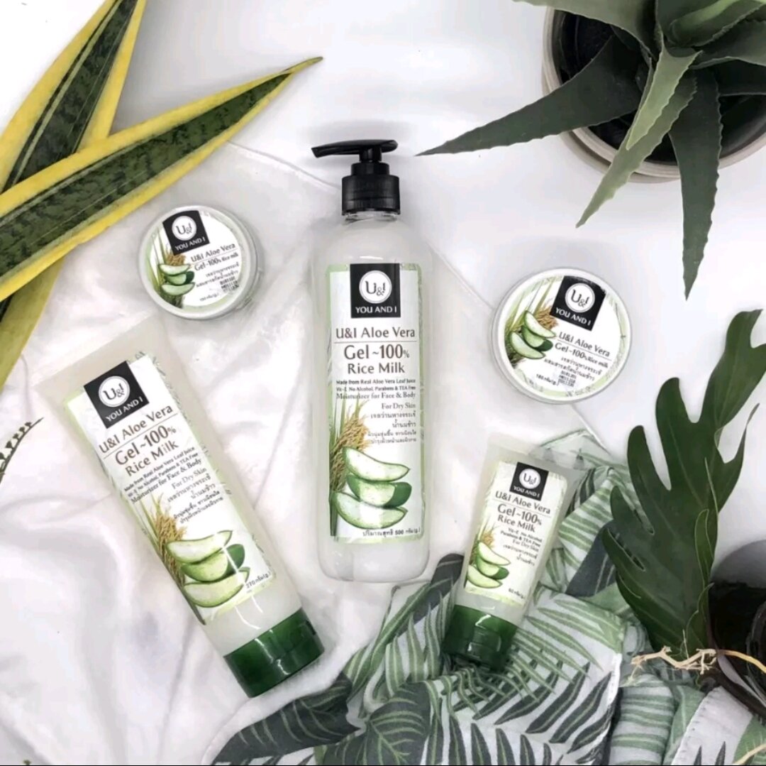 U&I U&I Aloe Vera Gel Mixed with Rice Milk ราคา 65 บาท*ส่งฟรี