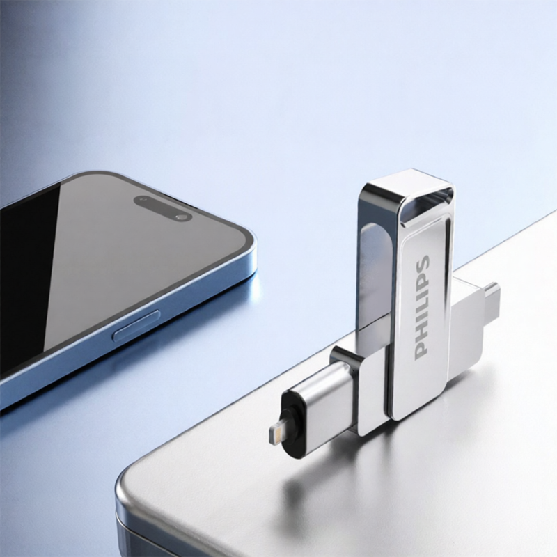 Philips | Cross-Device Compatible iPhone U Disk 128gb ราคา 1,785 บาท*ส่งฟรี
