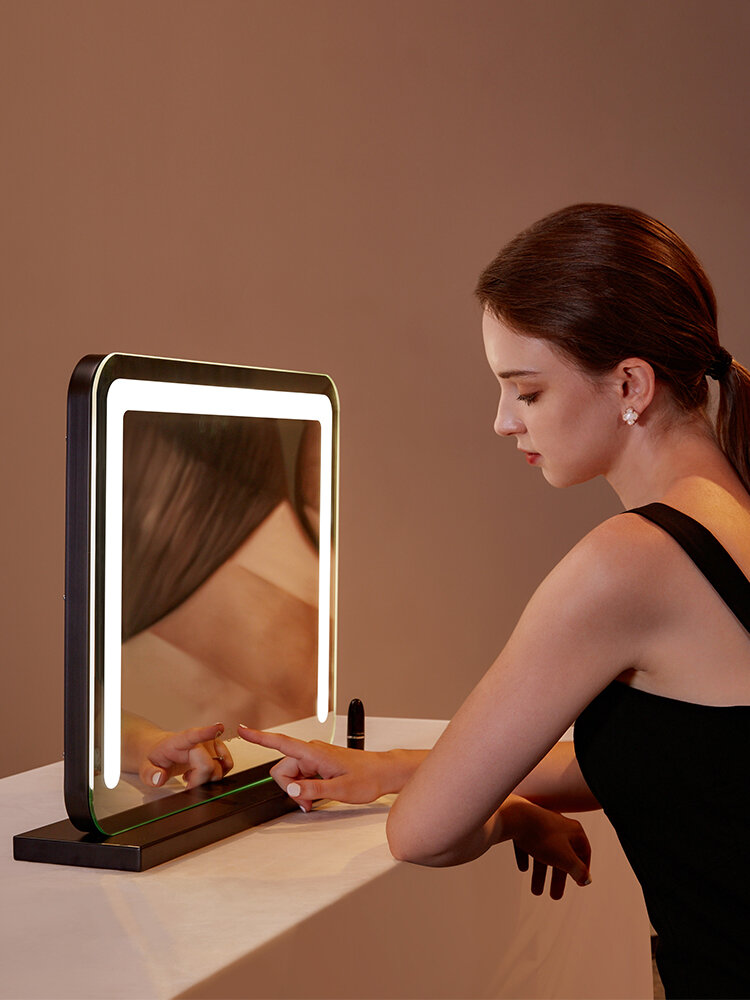 HANJIUGONG | Ins Style LED Makeup Mirror Large ราคา 2,045 บาท*ส่งฟรี