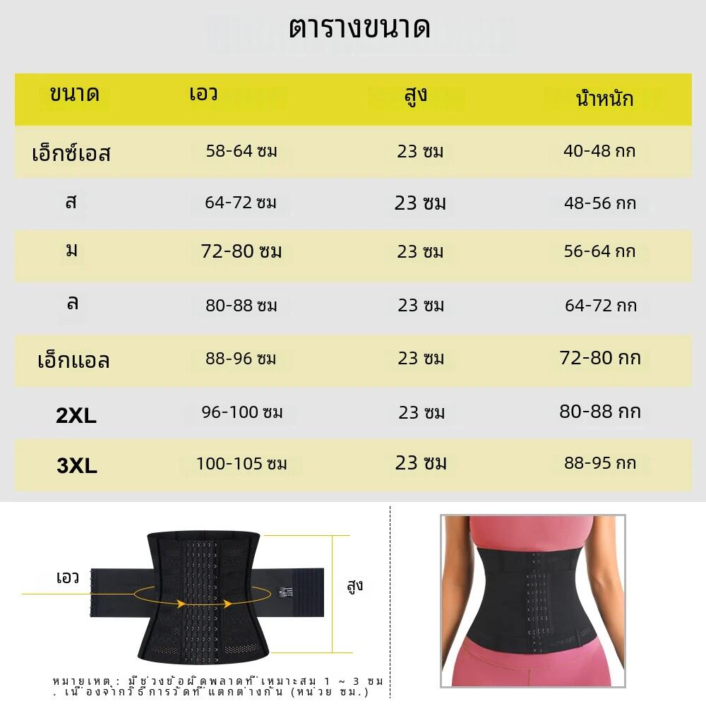 ชุดกระชับสัดส่วนหลังคลอดสำหรับผู้หญิงชุดรัดหน้าท้องกระชับสัดส่วนสายรัดเอวฟิตเนสยิมฟิตเนส. 