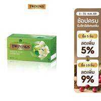 ทไวนิงส์ ชาเขียว จัสมิน กรีนที ชนิดซอง 1.8 กรัม แพ็ค 25 ซอง Twinings Jasmine Green Tea 1.8 g. Pack 25 Tea Bags