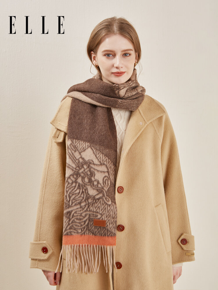 [Elle | 100% Cashmere Women's Autumn Winter Outdoor Warm Scarf Gift Box,Elle | 100% Cashmere Women's Autumn Winter Outdoor Warm Scarf Gift Box,] ราคา 3,875 บาท*ส่งฟรี