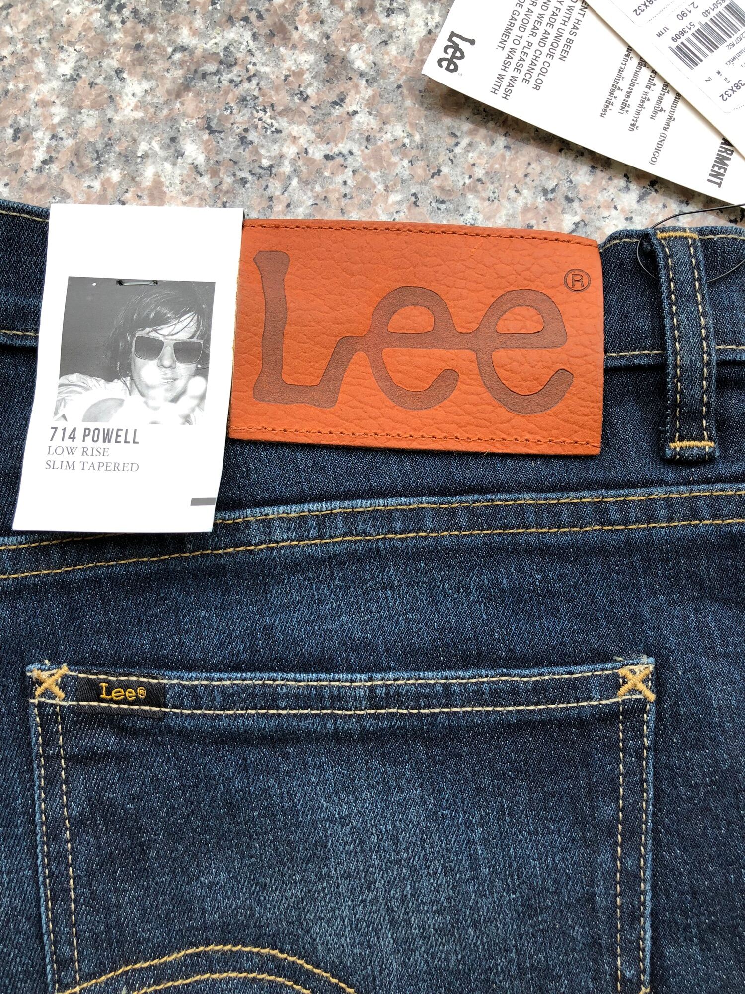 lee 714 powell low rise slim tapered